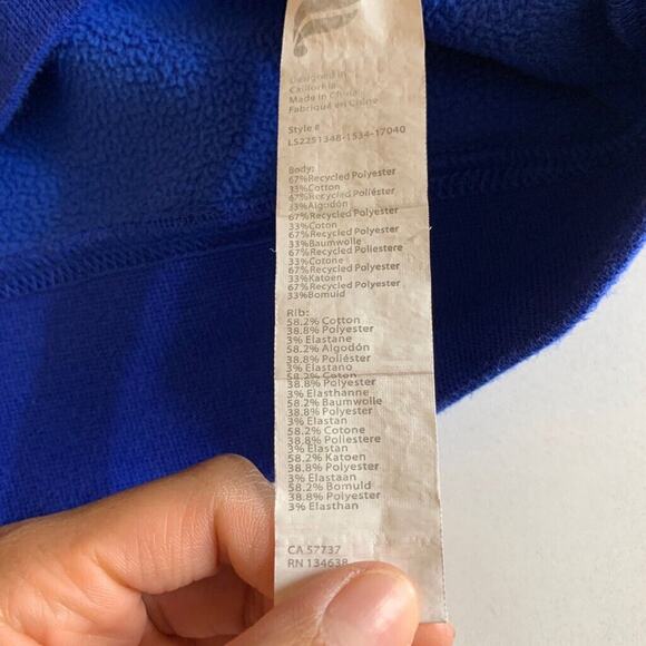 Fabletics Sweatshirt Womens M Medium Harbor Go To Classic Crew Neck Fleece Lined - Picture 9 of 12